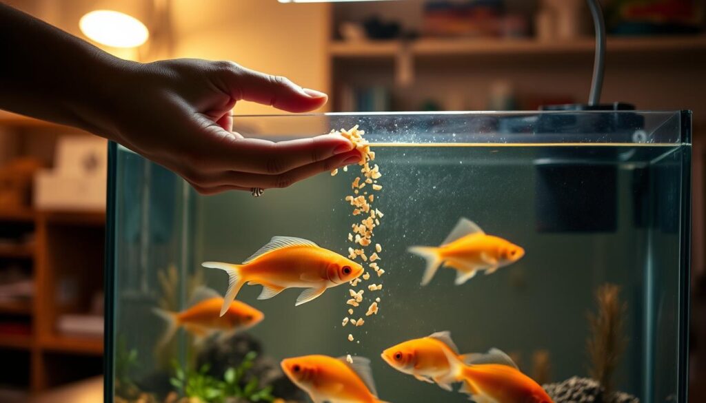 cara memberi pakan ikan cara memberi pakan ikan